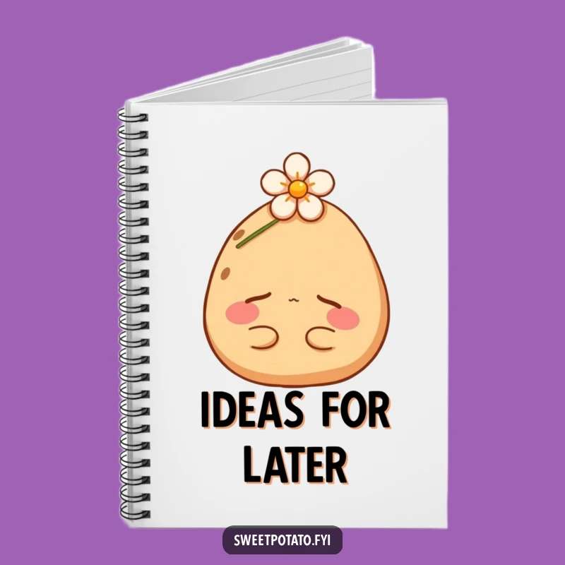 Funny Sweet Potato Nap Notebook: Jot Down Ideas with a Snoozing Spud, Great Gift