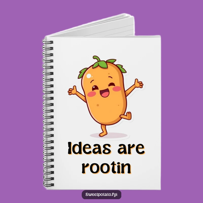 Funny Sweet Potato Notebook: Cartwheel Journal, Silly Ideas, Great Gift