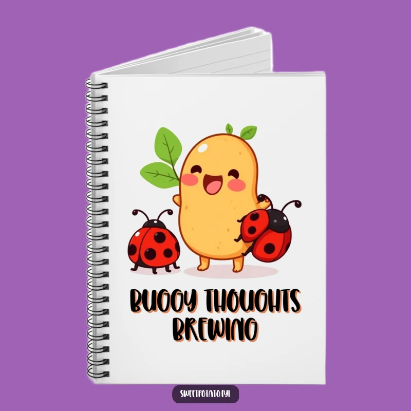Funny Sweet Potato Notebook: Ladybug Ride Journal, Quirky Ideas, Great Gift