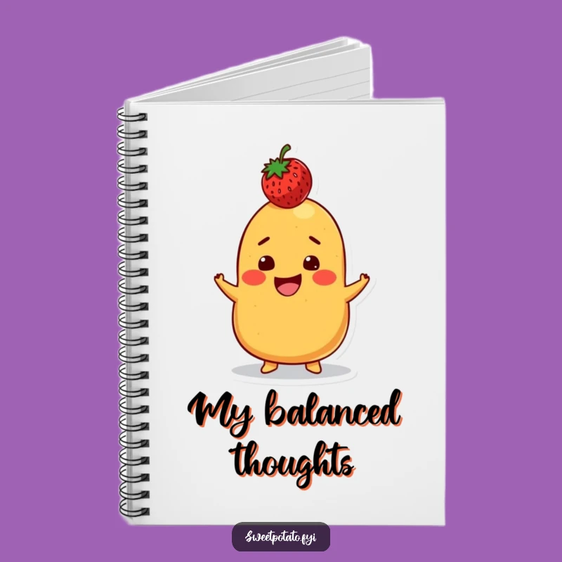 Funny Sweet Potato Strawberry Balance Notebook: Jot Down Playful Ideas, Perfect Funny Gift