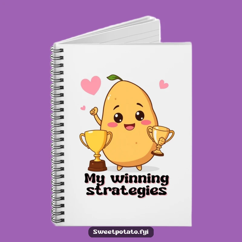 Funny Champion Sweet Potato Notebook: Record Your Wins!