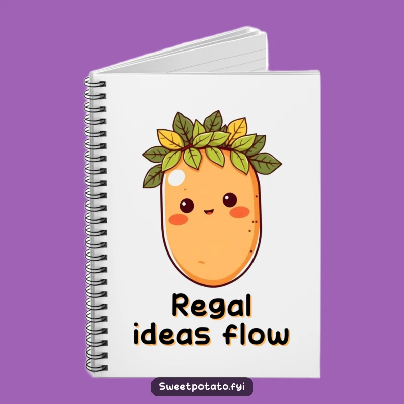 Funny Royal Sweet Potato Notebook - Jot Down Royal Decrees & Laughs!
