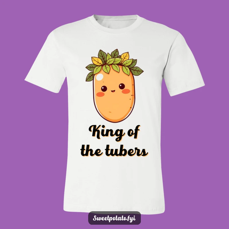Funny Royal Sweet Potato T-Shirt - Wear Your Veggie Crown with Pride!