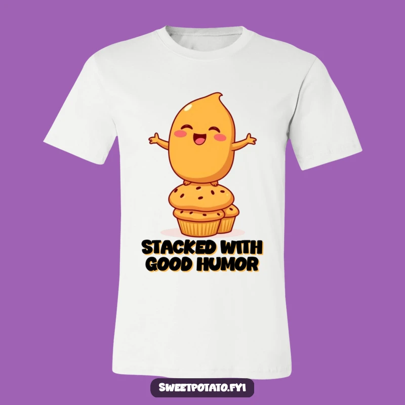 Funny Sweet Potato Balancing Tee: Laugh Out Loud with this Whimsical Character