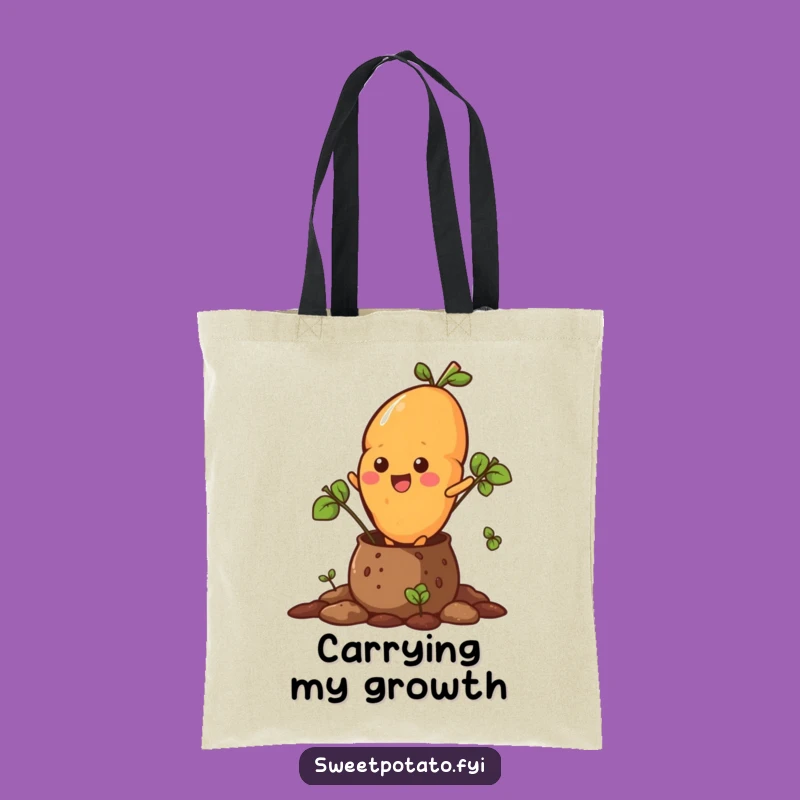 Funny Sweet Potato Burst Tote Bag - Spud Escape, Soil Carry-All Gift!