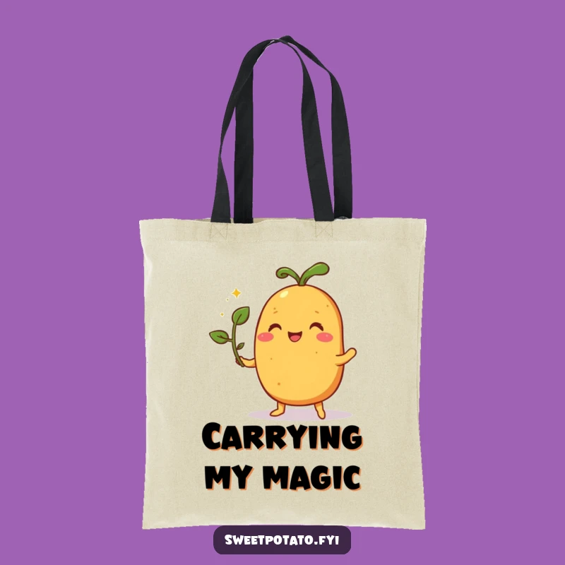 Funny Sweet Potato Magic Tote Bag - Whimsical Illusion Carryall Gift