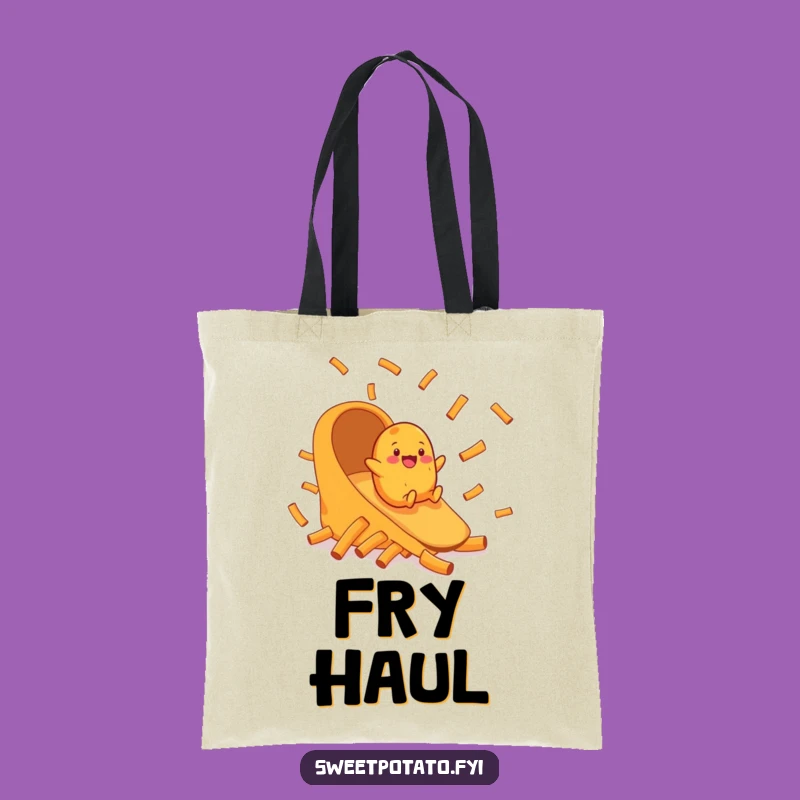 Funny Sweet Potato Fry Chute Tote Bag - Chic & Fun Accessory