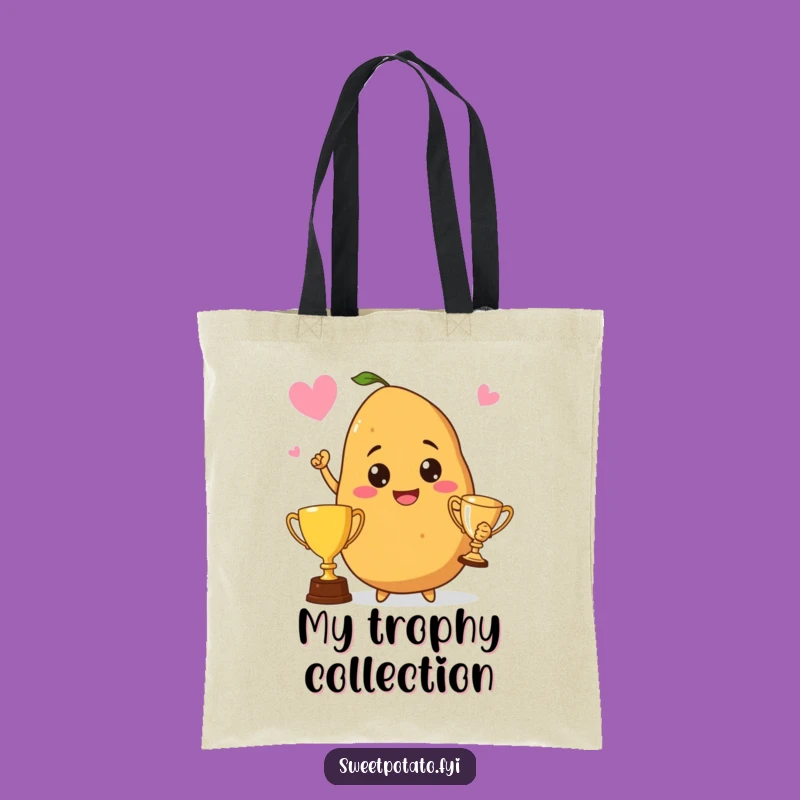 Funny Champion Sweet Potato Tote Bag: Carry Your Trophy!