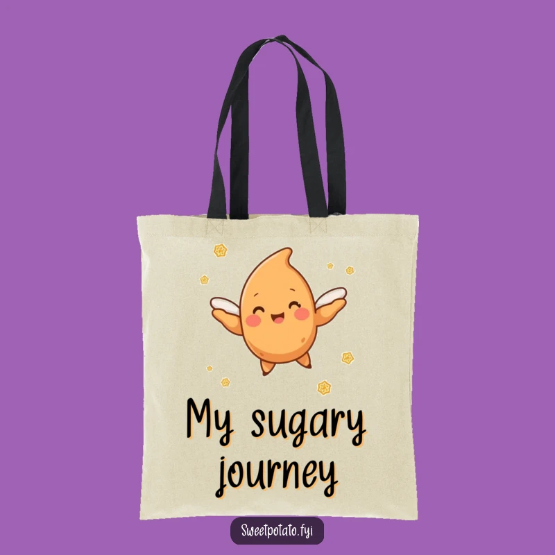Funny Flying Sweet Potato Tote Bag: Carry Your Sweetness on the Go