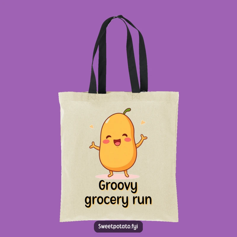 Funny Dancing Sweet Potato Tote Bag - Carry Your Happy Dance Everywhere!