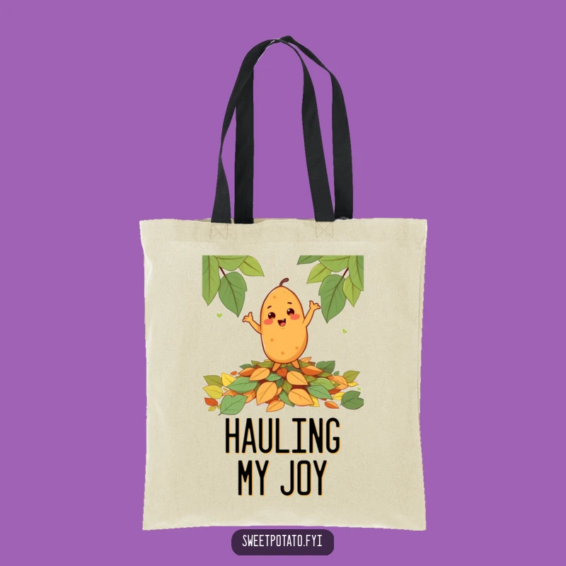 Funny Cheerful Sweet Potato Dance Tote Bag - Stylish & Humorous Veggie Carry-All