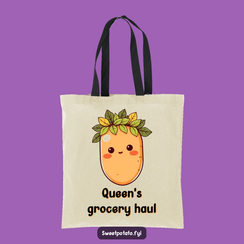 Funny Royal Sweet Potato Tote Bag - Carry Your Reign in Style!